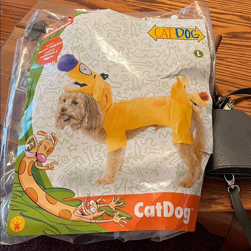 Size Large Nickelodeon CatDog yellow Pet Costume